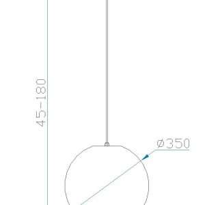 Sospensione per esterni Avoriaz - Diametro cm. 35