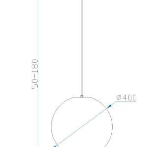 Sospensione per esterni Avoriaz - Diametro cm. 40