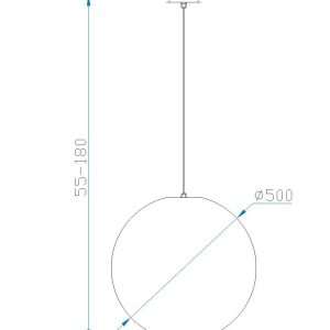 Sospensione per esterni Avoriaz - Diametro cm. 50