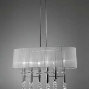 Lampadario ovale Tiffany