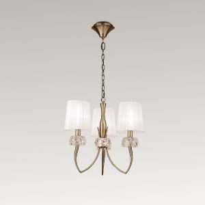 Lampadario 3 luci Loewe