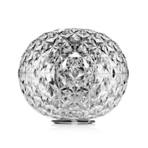 Lampada da tavolo Planet ricaricabile - Altezza cm. 28, Cristallo