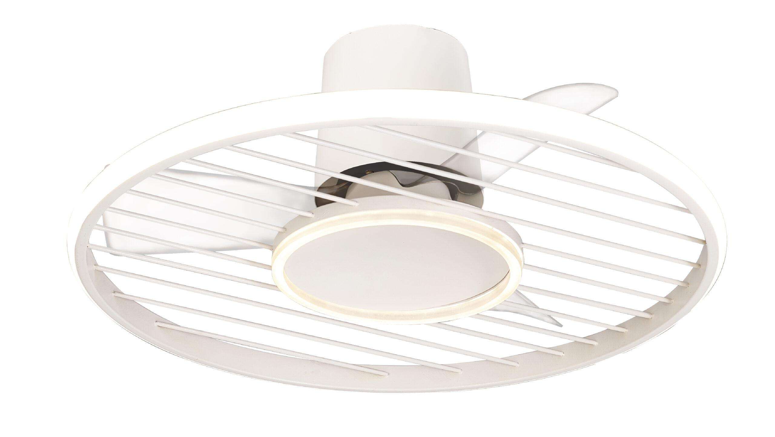 Ventilatore A Soffitto Con Luce LED Dimmerabile E Telecomando - 33cm, Motore Silenzioso, Regolabile 3000K-6000K, Per Camera Letto - 3